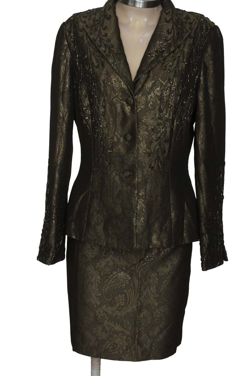 Vestido / Enterizo color Verde - Carmen Marc Valvo