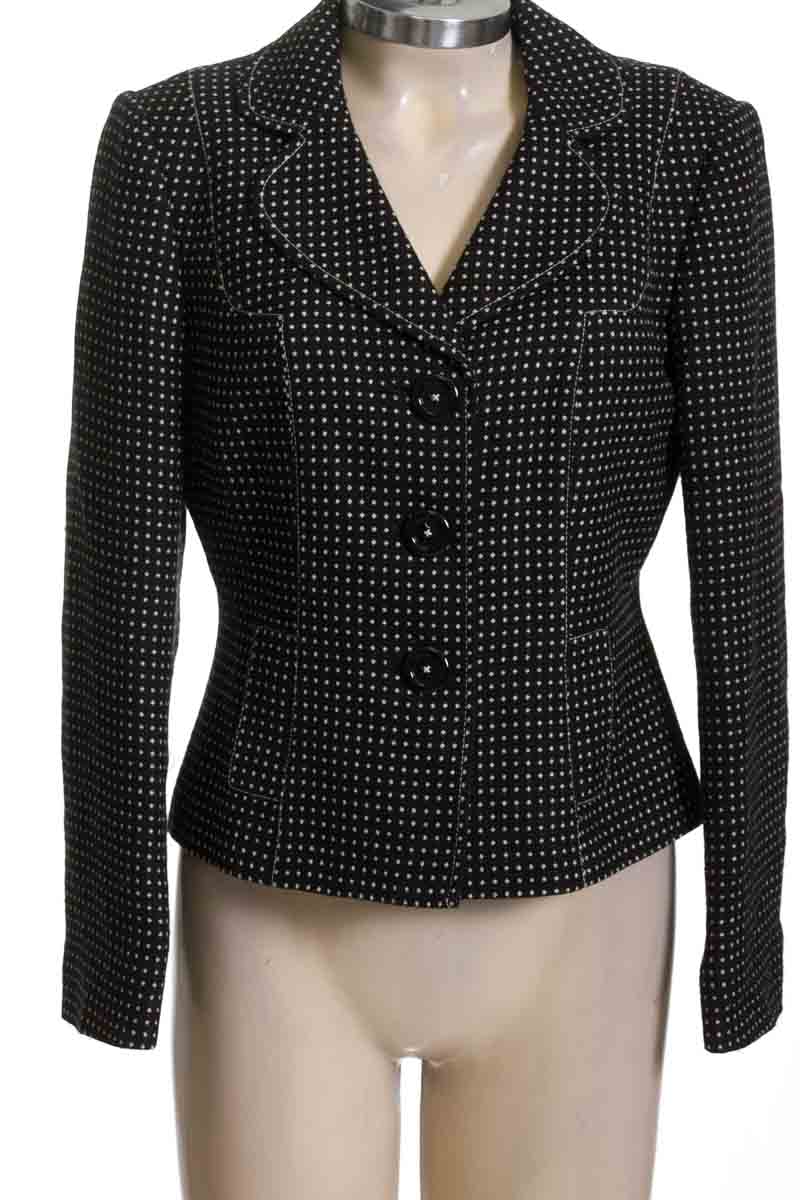 Chaqueta / Abrigo color Negro - Liz Claiborne
