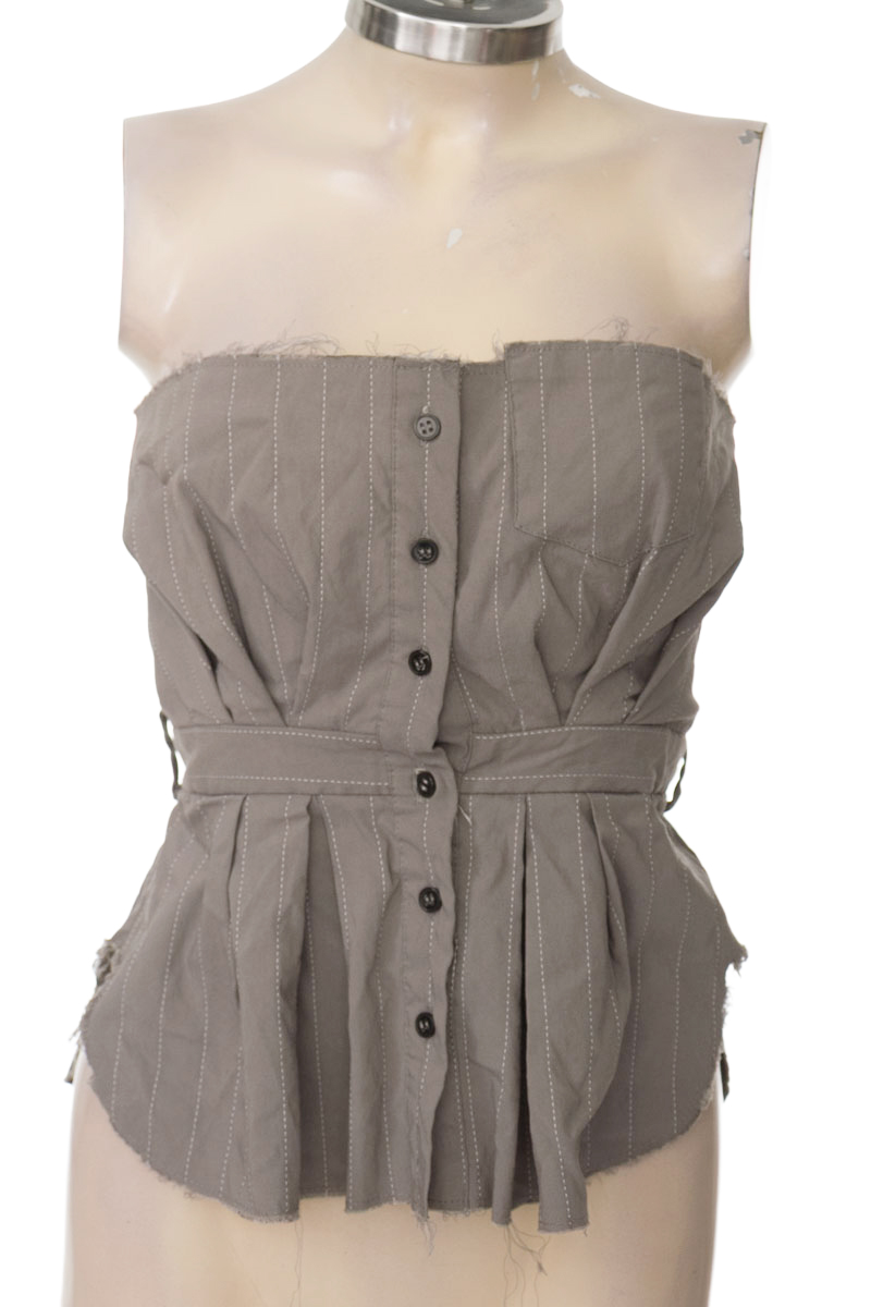 Top / Camiseta color Gris - Zara