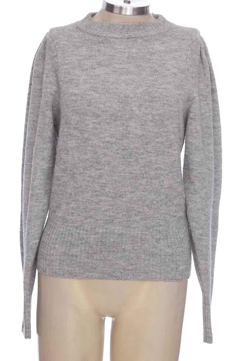 Sweat H&M Manches 3/4 Gris Clair Chiné Avec Sequins NYC - Taille 158/164 (12/13 Ans) - Occasion Très Bon état