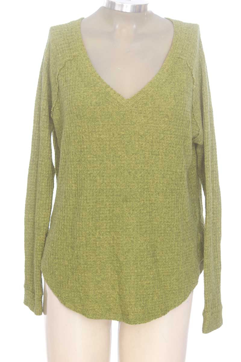 Sweater color Verde - American Eagle
