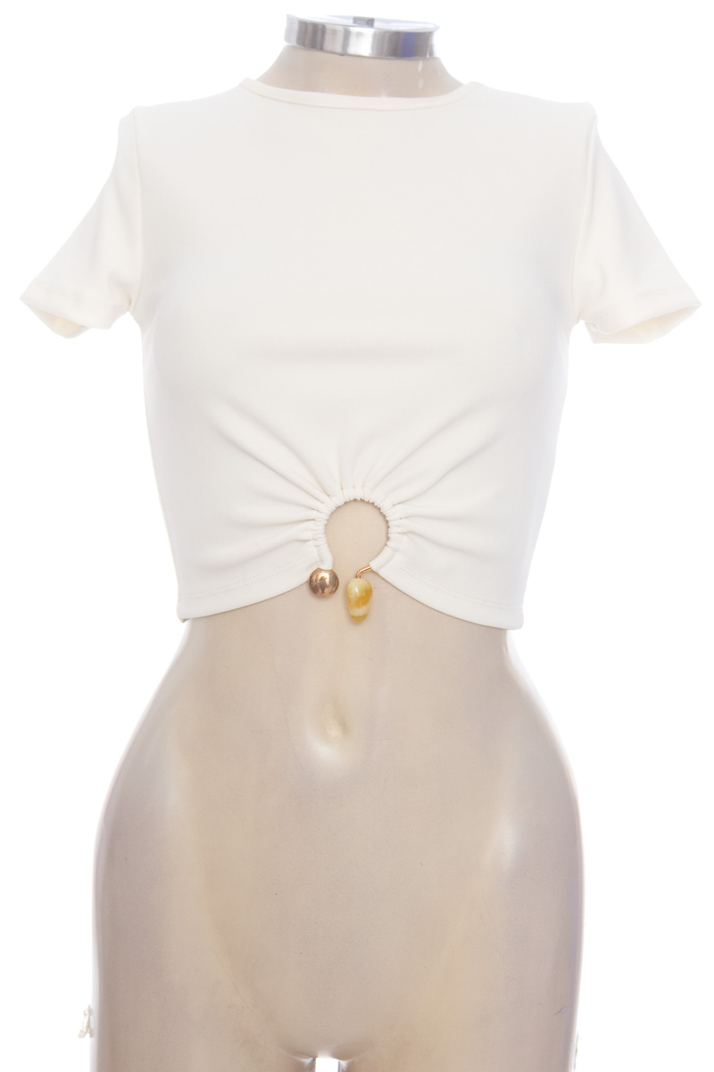 Top / Camiseta color Beige - Divided by H&M