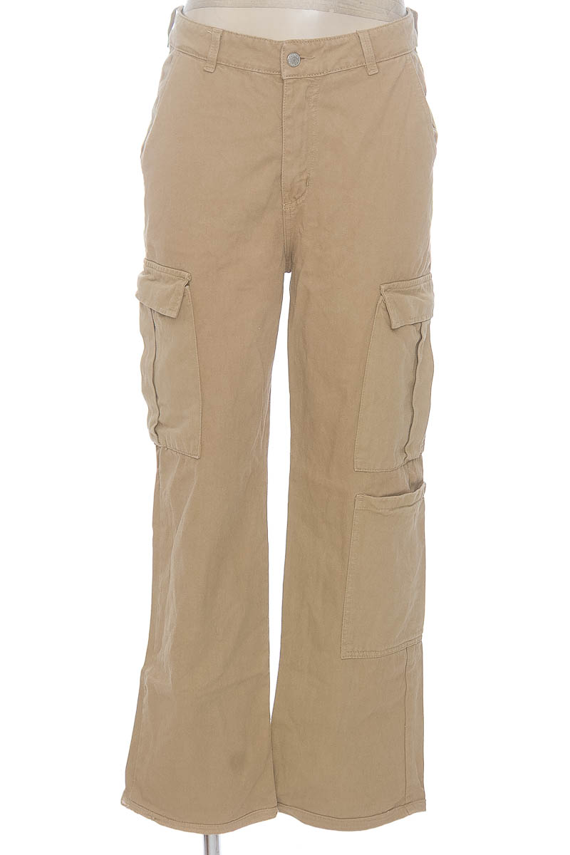 Pantalones color Beige - Axspen Wideleg