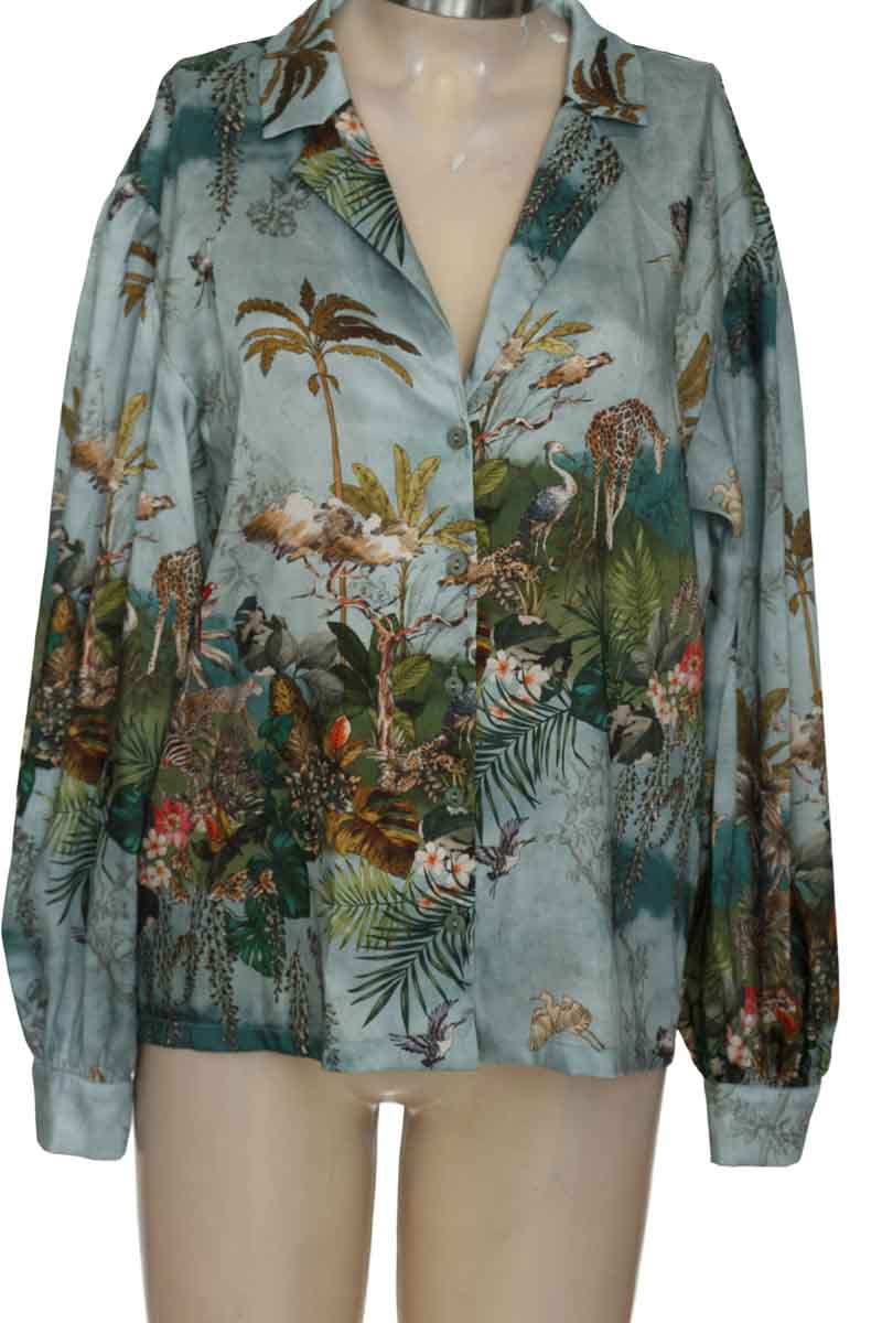 Blusa color Verde - Zara