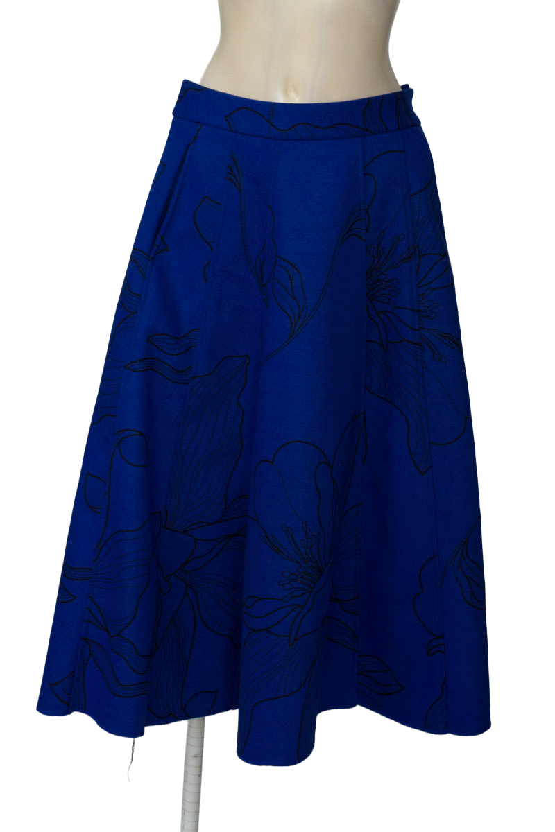 Falda color Azul - Castaña