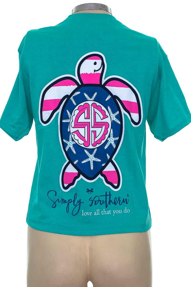 Top / Camiseta color Verde - Simply Southern