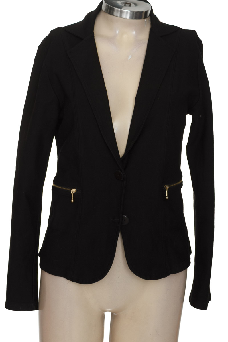Chaqueta / Abrigo color Negro - Modas Luar