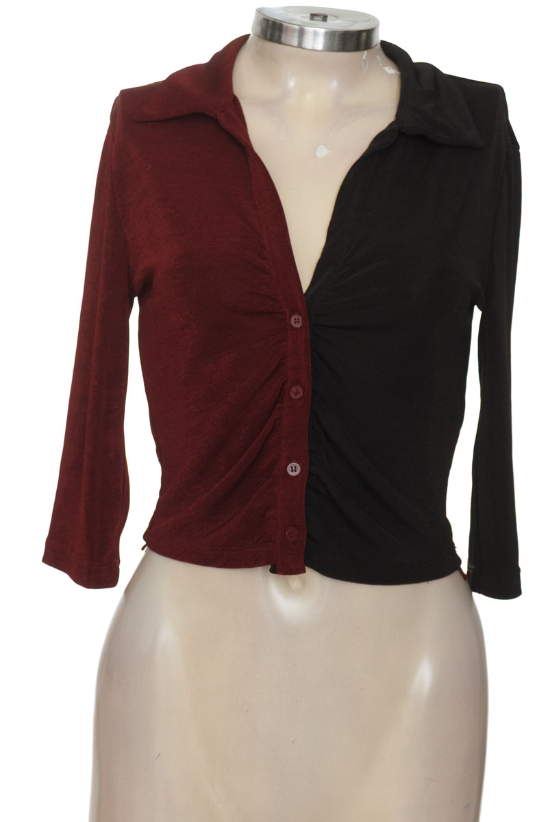 Blusa color Vinotinto - Bershka
