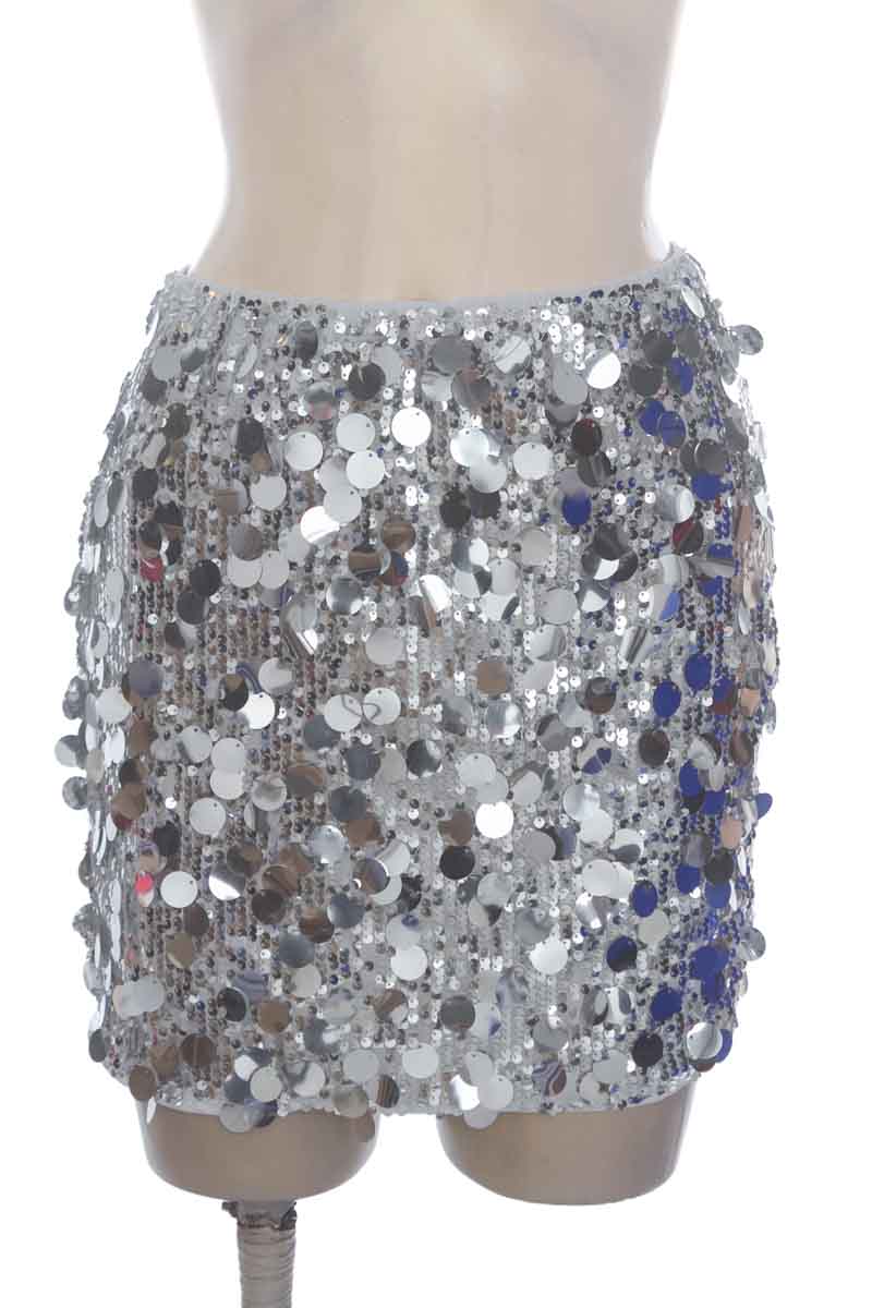 Falda color Plateado - Shein