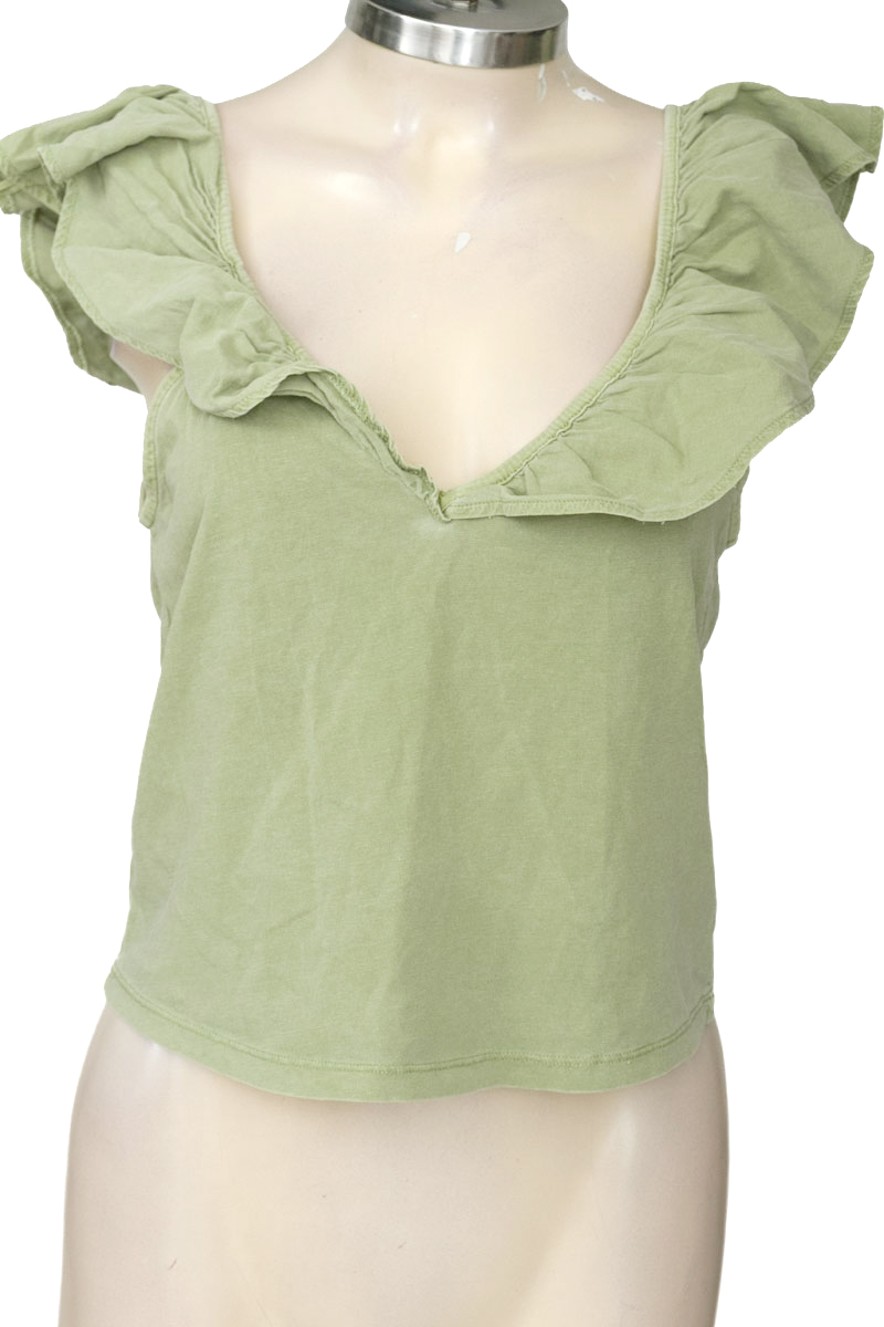 Top / Camiseta color Verde - Zara