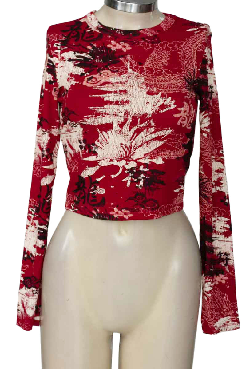 Top / Camiseta color Vinotinto - Bershka