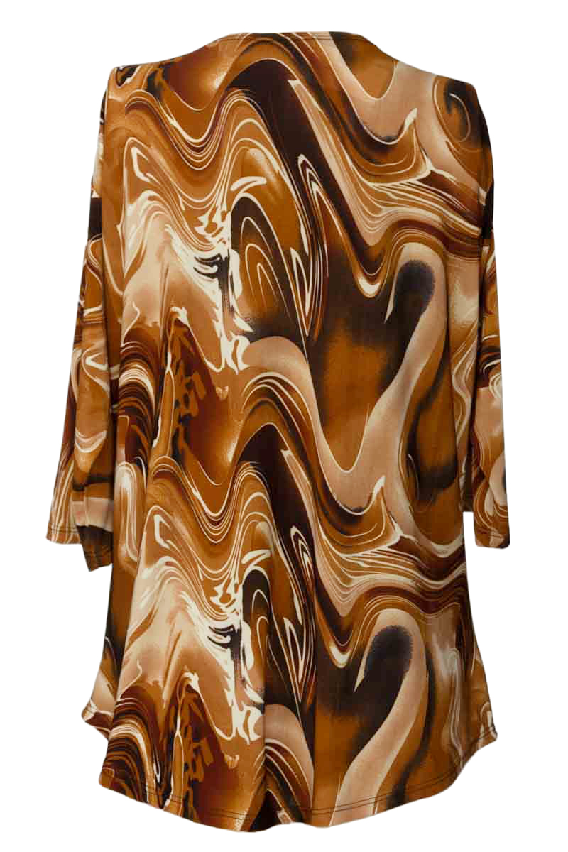 Top / Camiseta color Café - Closeando
