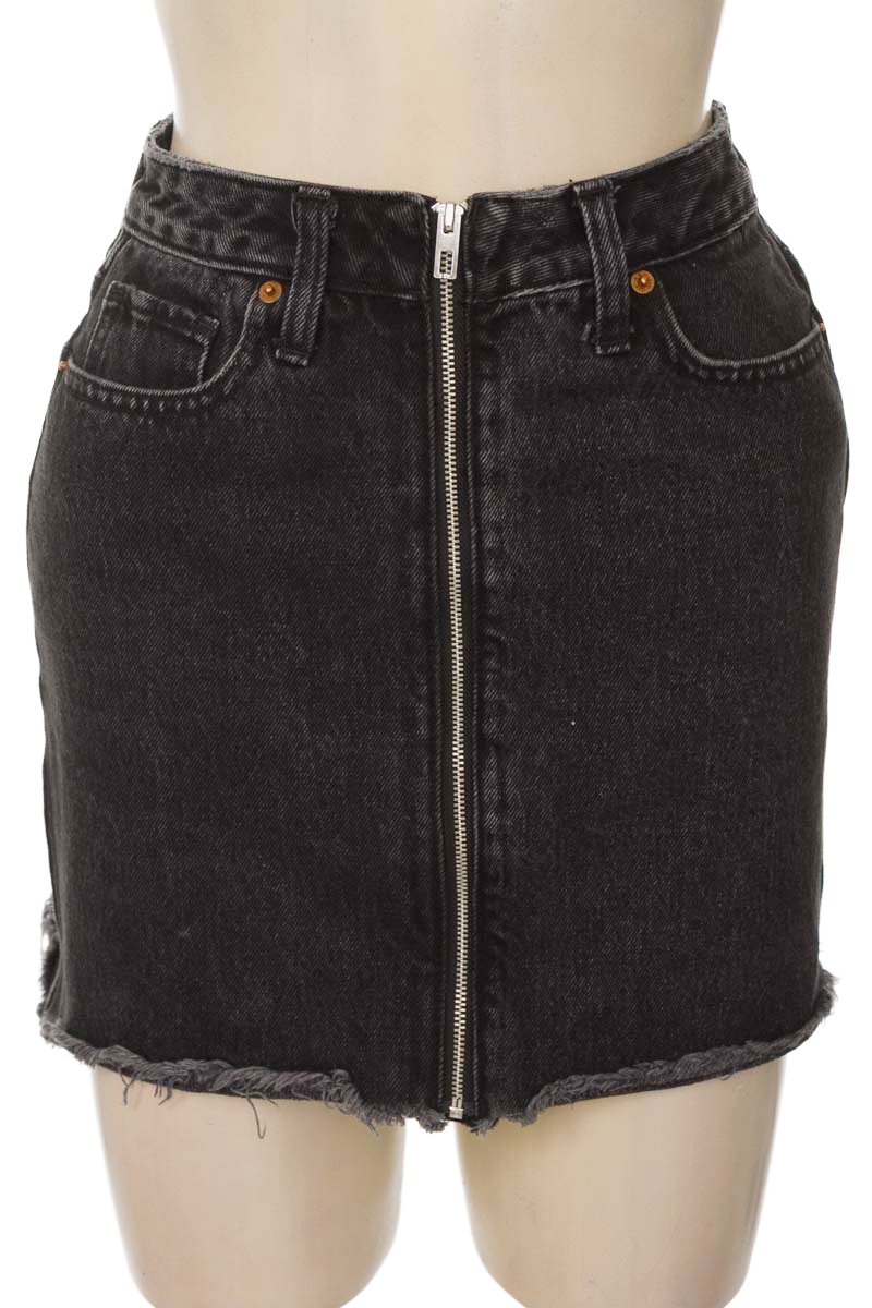 Falda color Negro - Abercrombie & Fitch