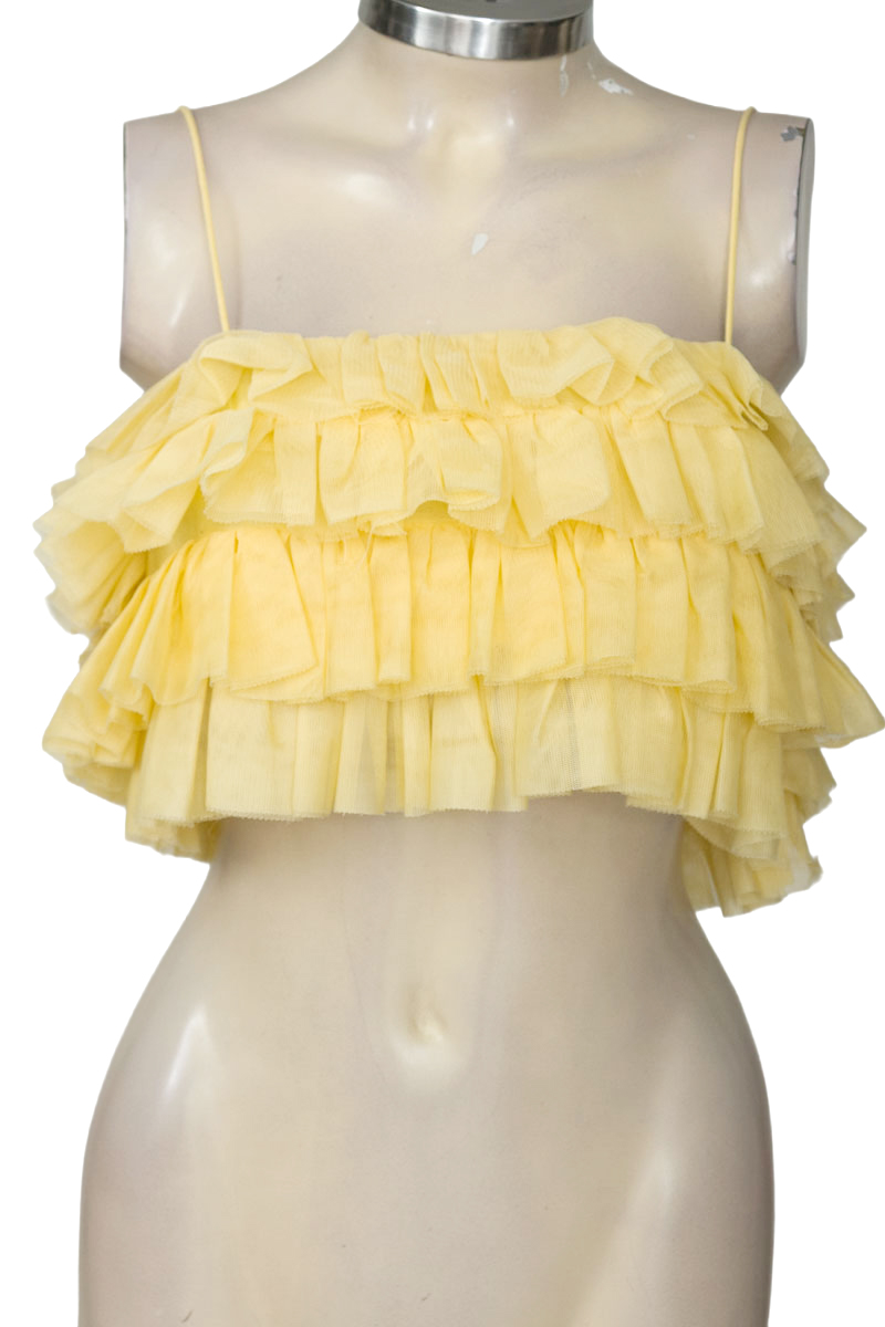 Top / Camiseta color Amarillo - Zara