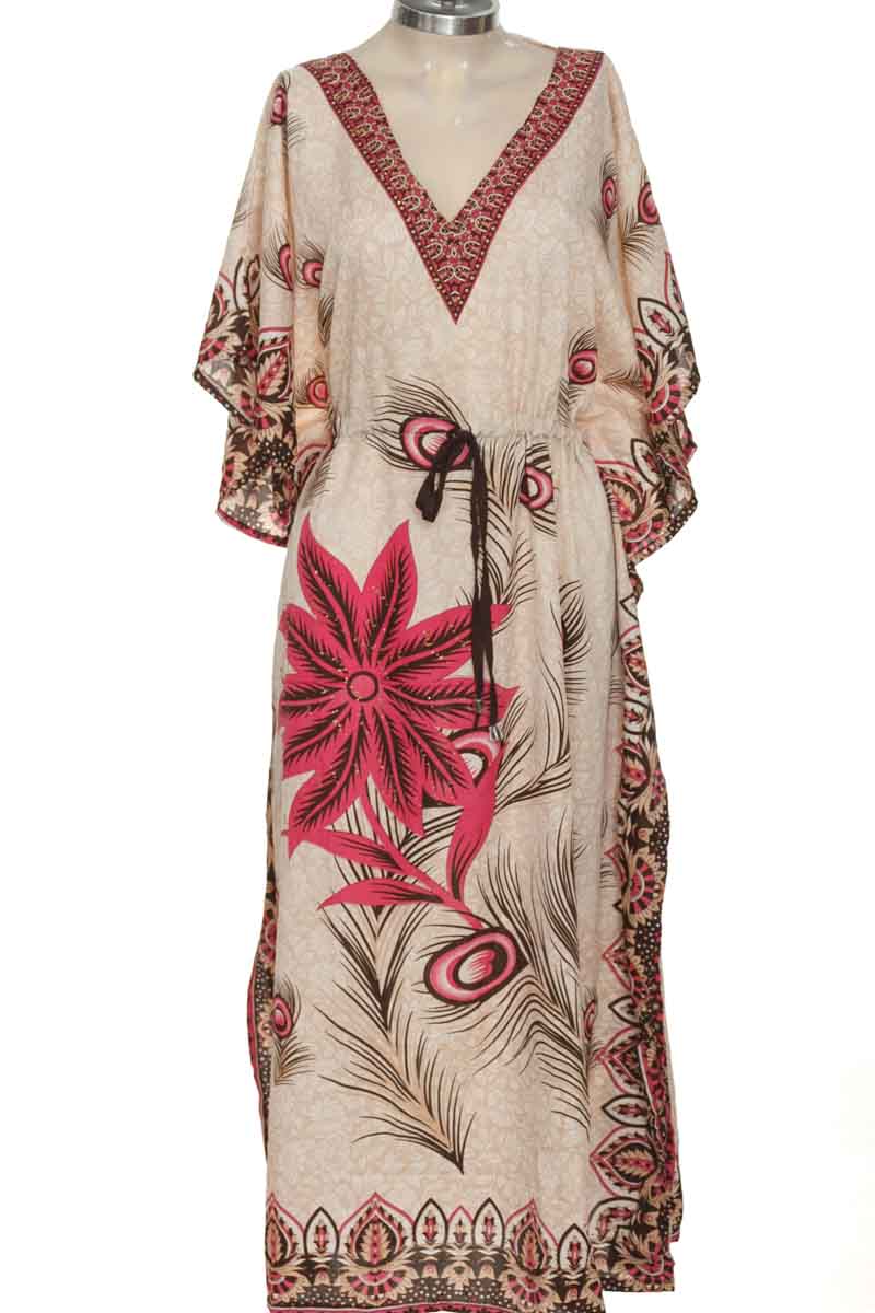 Vestido / Enterizo color Beige - Piel