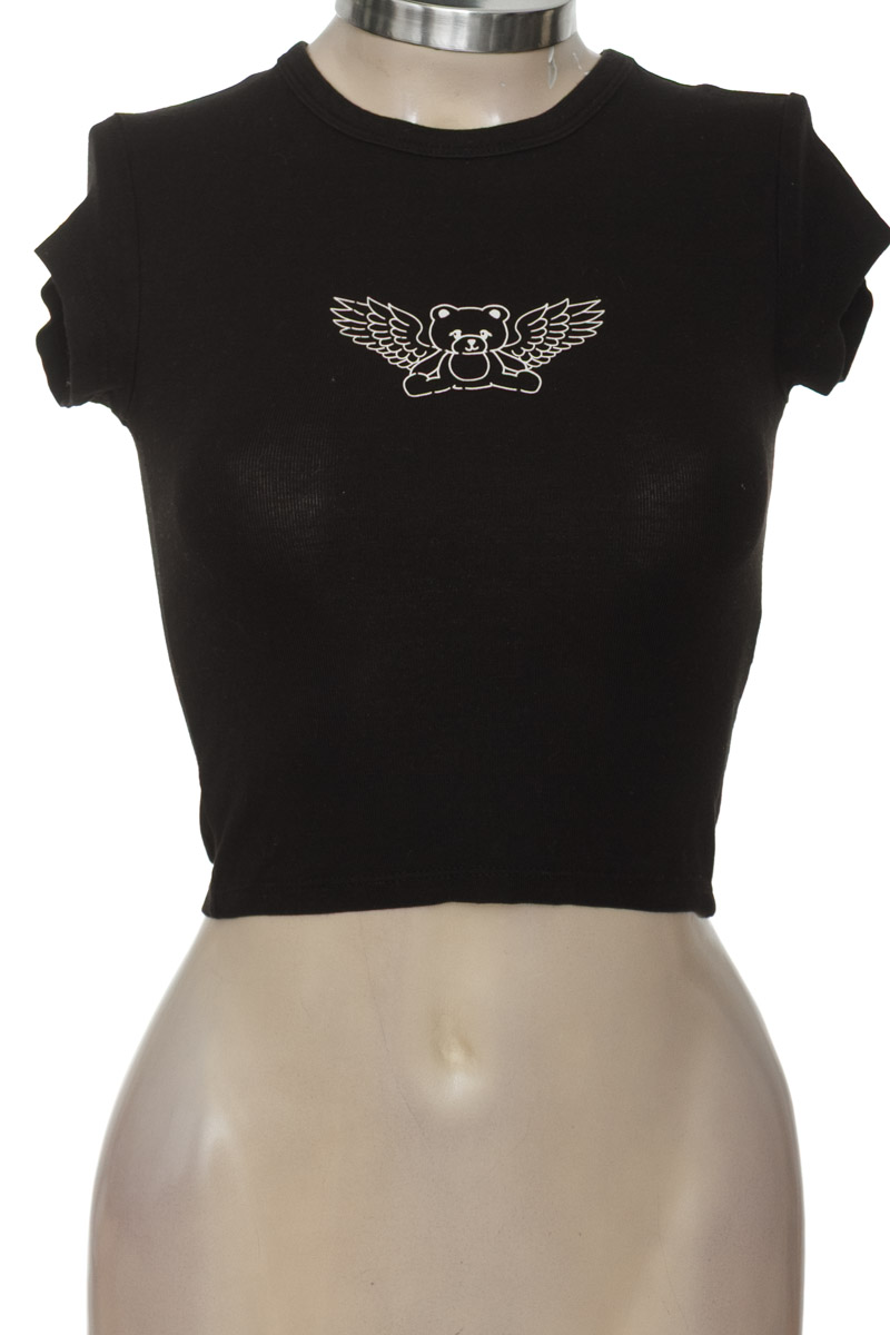 Top / Camiseta color Negro - Bershka