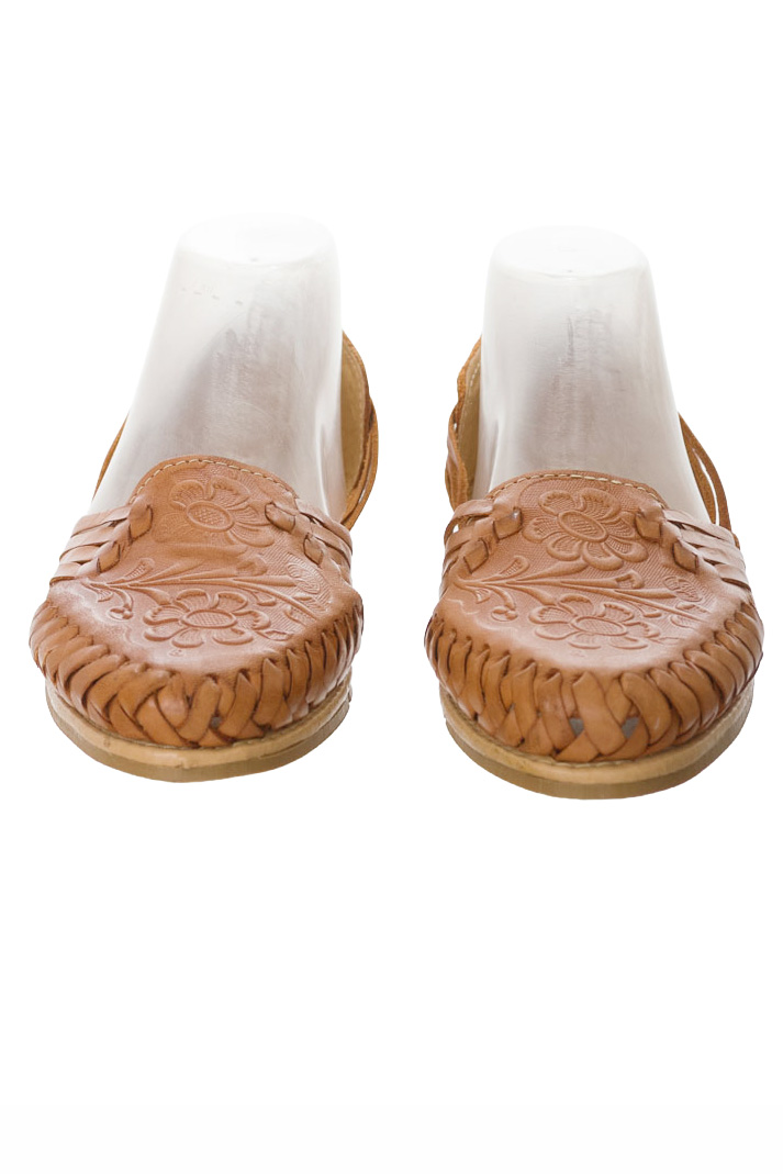 Zapatos color Beige - Artesanias azteca