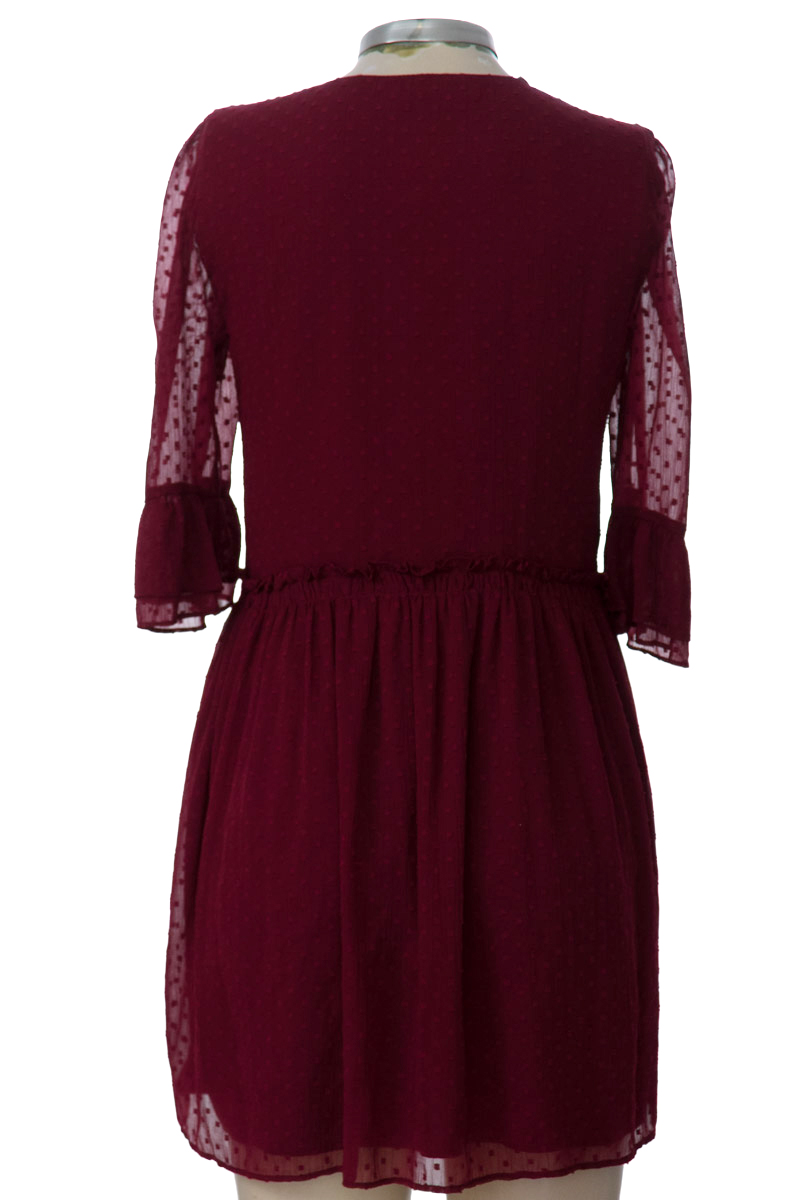 Vestido / Enterizo color Vinotinto - Zara